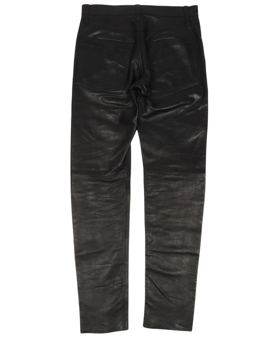 Leather Slim Pants