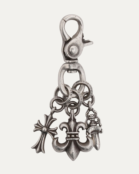 Multi-Charm Keychain Clip