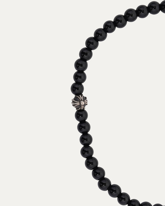 4mm Onyx Plus Ball Bead Bracelet
