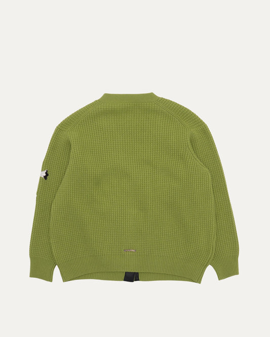 Cashmere Cross Patch Hit & Run Cardigan Sweater