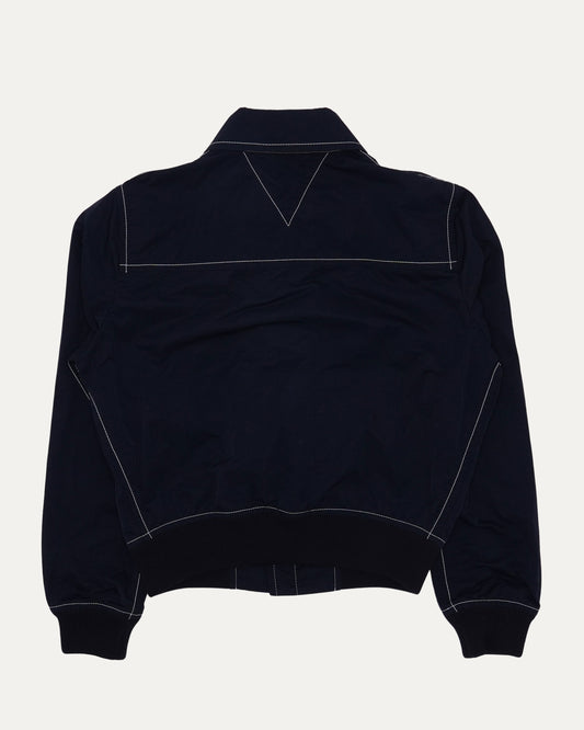 Contrast Stitch Cropped Jacket