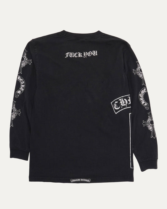 Vintage Multi Logo Long Sleeve Pocket T-Shirt