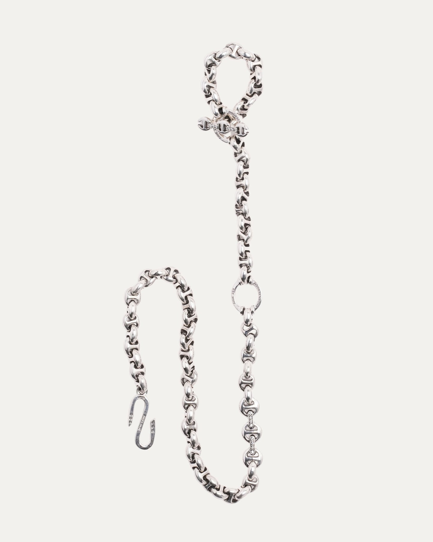10MM Open-Link Wallet Chain with Diamonds