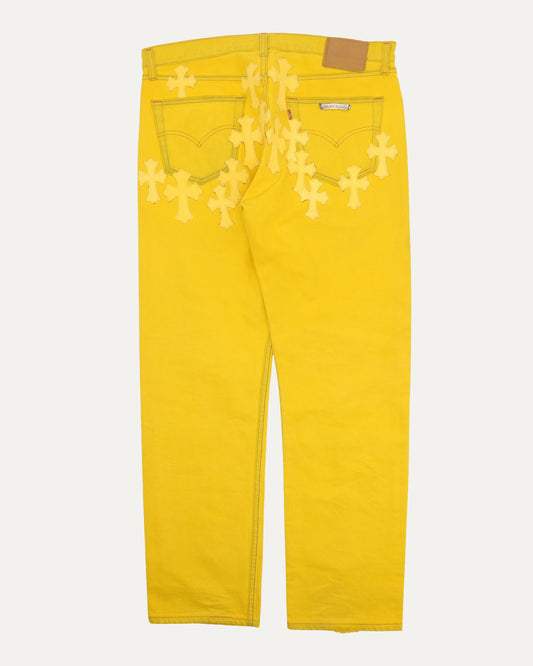 Paris Exclusive Levis 501 Cross Patch Jeans