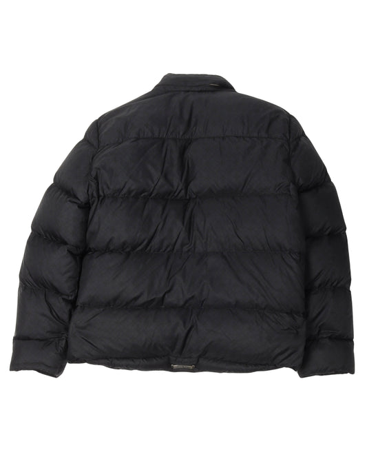 Tonal Monogram Puffer Jacket with Packable Hood