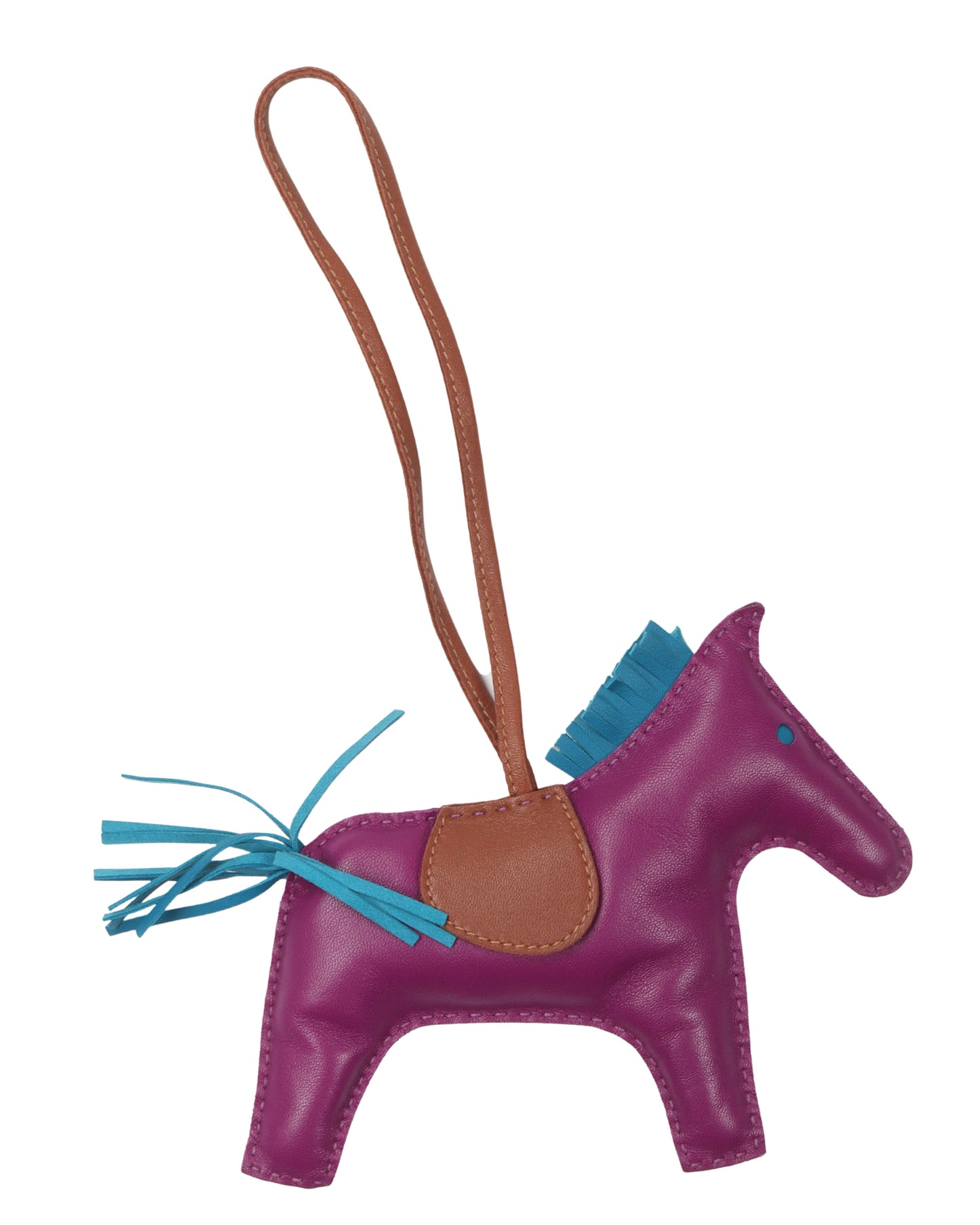 Milo Lambskin Grigri Rodeo Horse Bag Charm MM