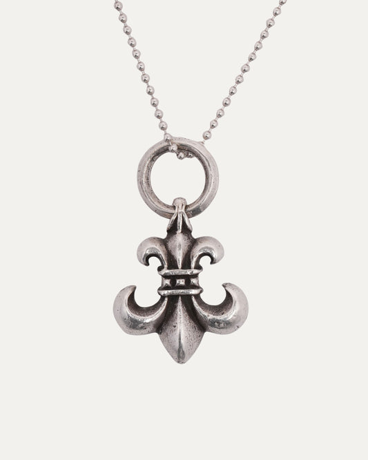 Fleur De Lis Pendant w/ Ball Chain
