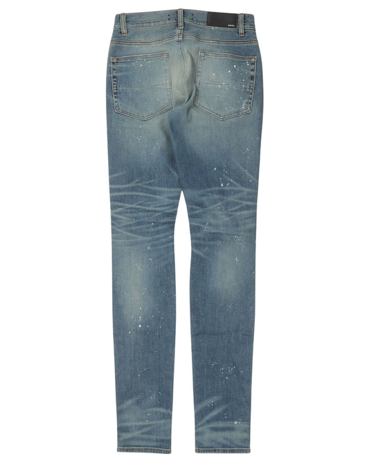 Art Patch Distressed Skinny Jeans