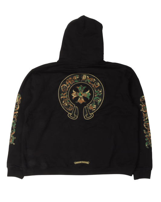 Camouflage Cemetery Cross Zip Up Hoodie