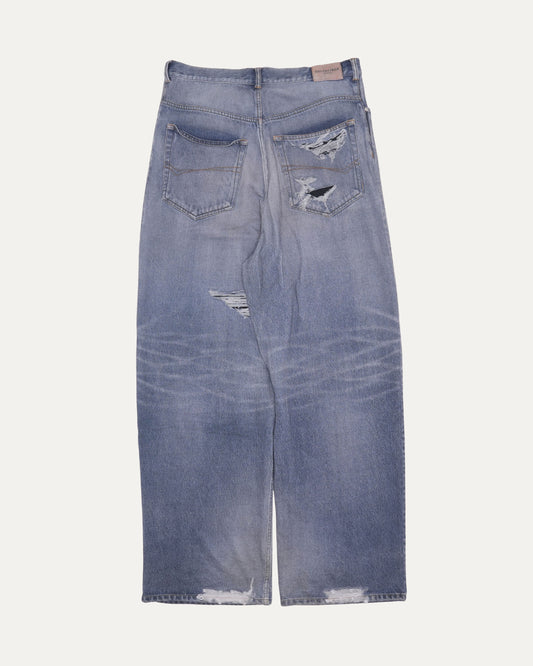 Trompe L'oeil Cotton-Molleton Trousers