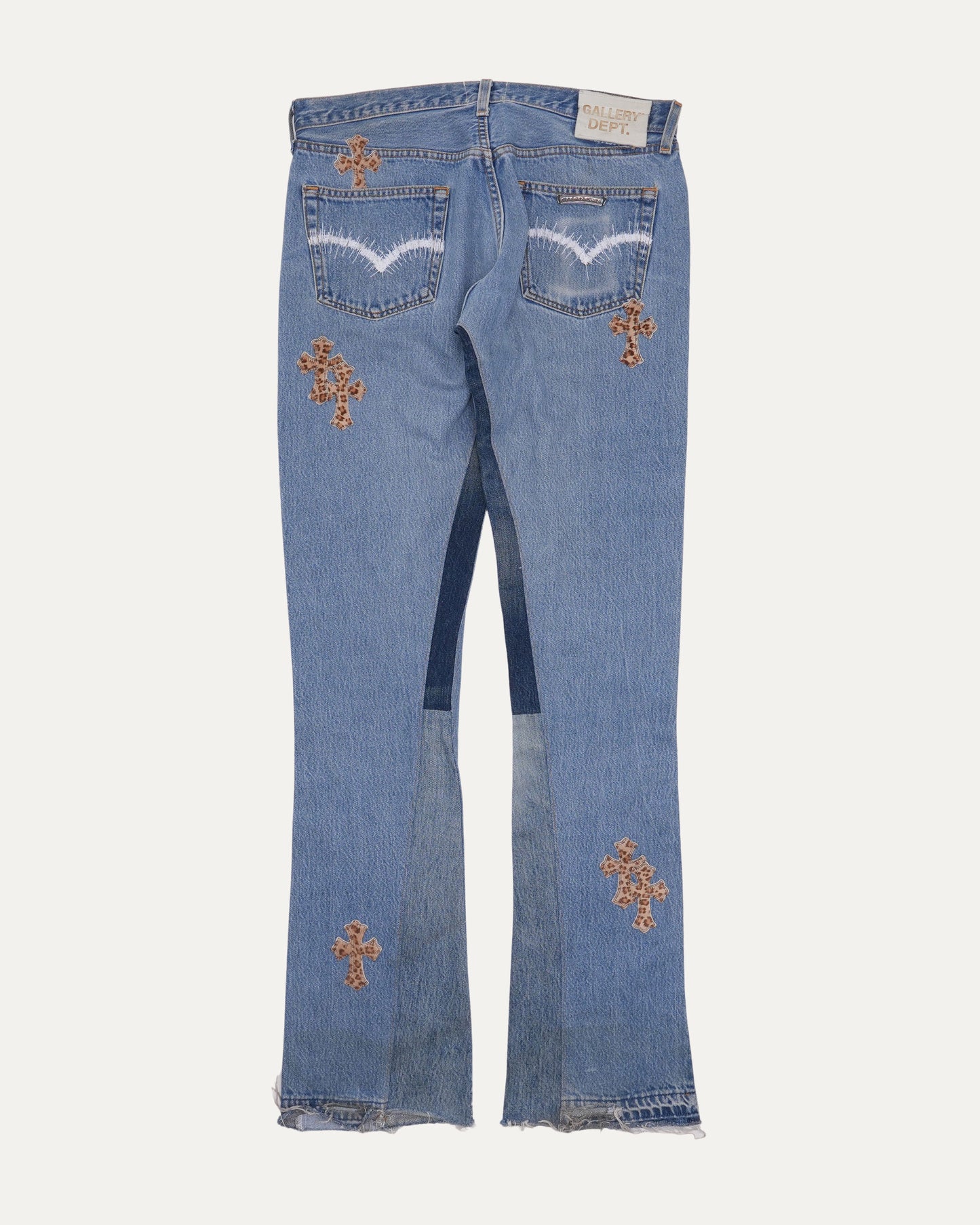 Levi's 501 Gallery Dept. Flared Cross Patch Jeans