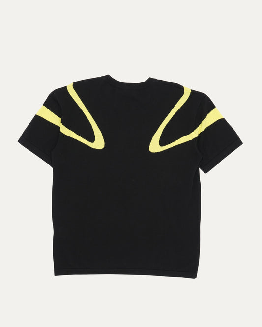 Intarsia Knit Sport Line T-Shirt