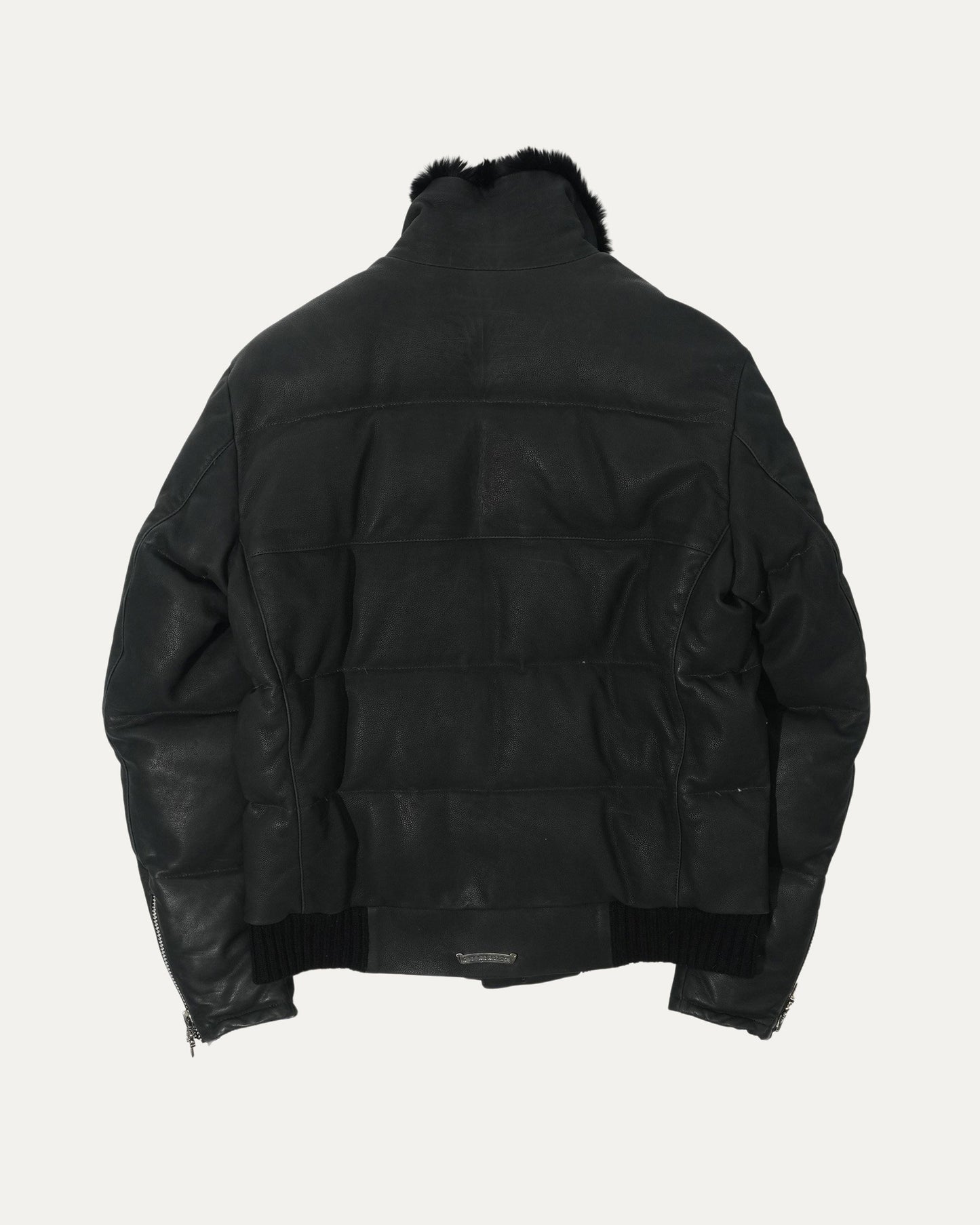 Leather Puffer Jacket