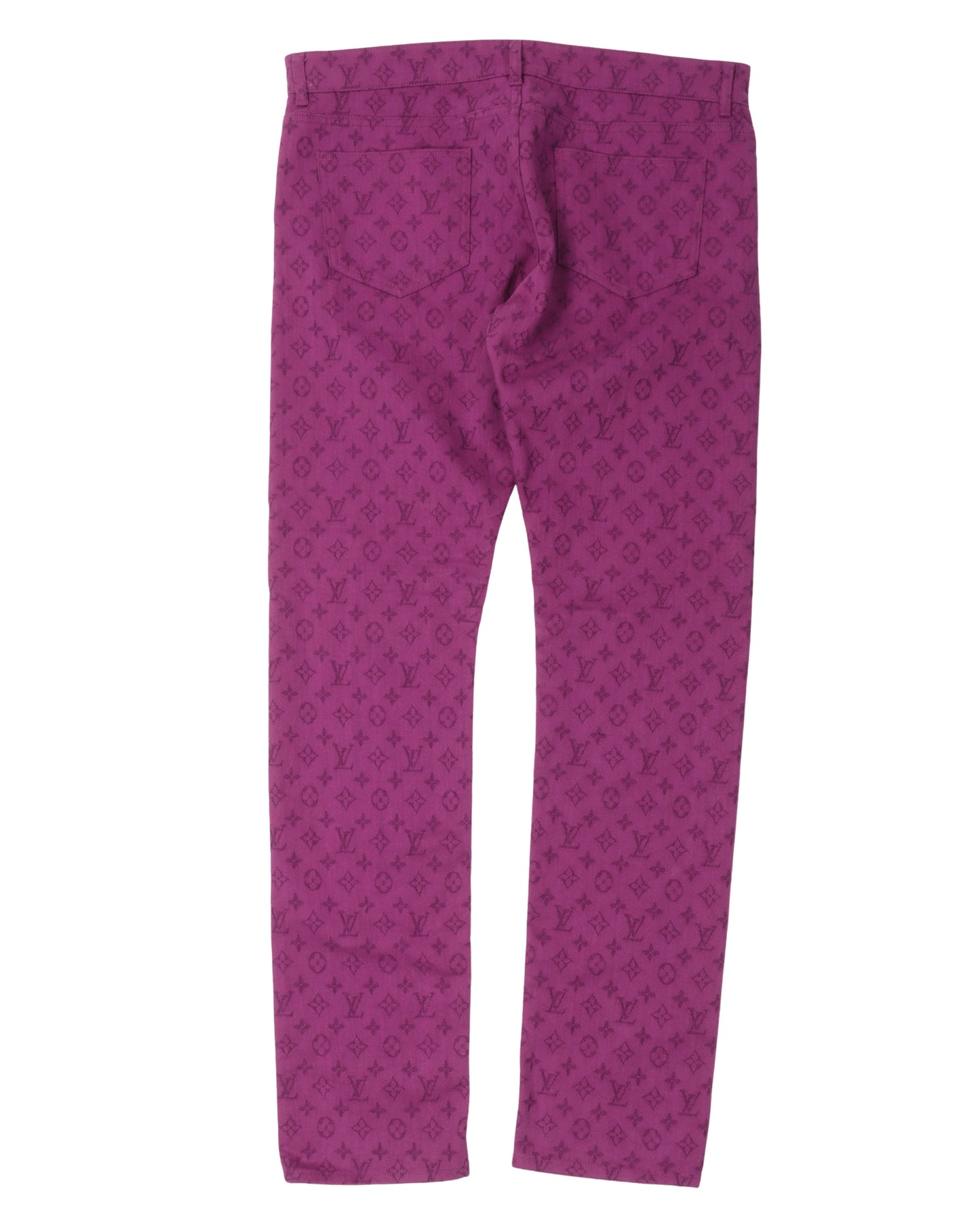 Monogram Slim Fit Jeans