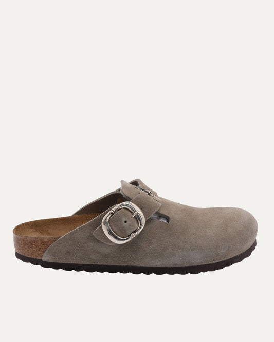 Dagger Embellished Birkenstock Boston Suede Mule