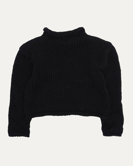 Children's Cross Patch Roll Neck Sweater