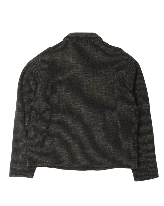Striped Knit Chore Jacket