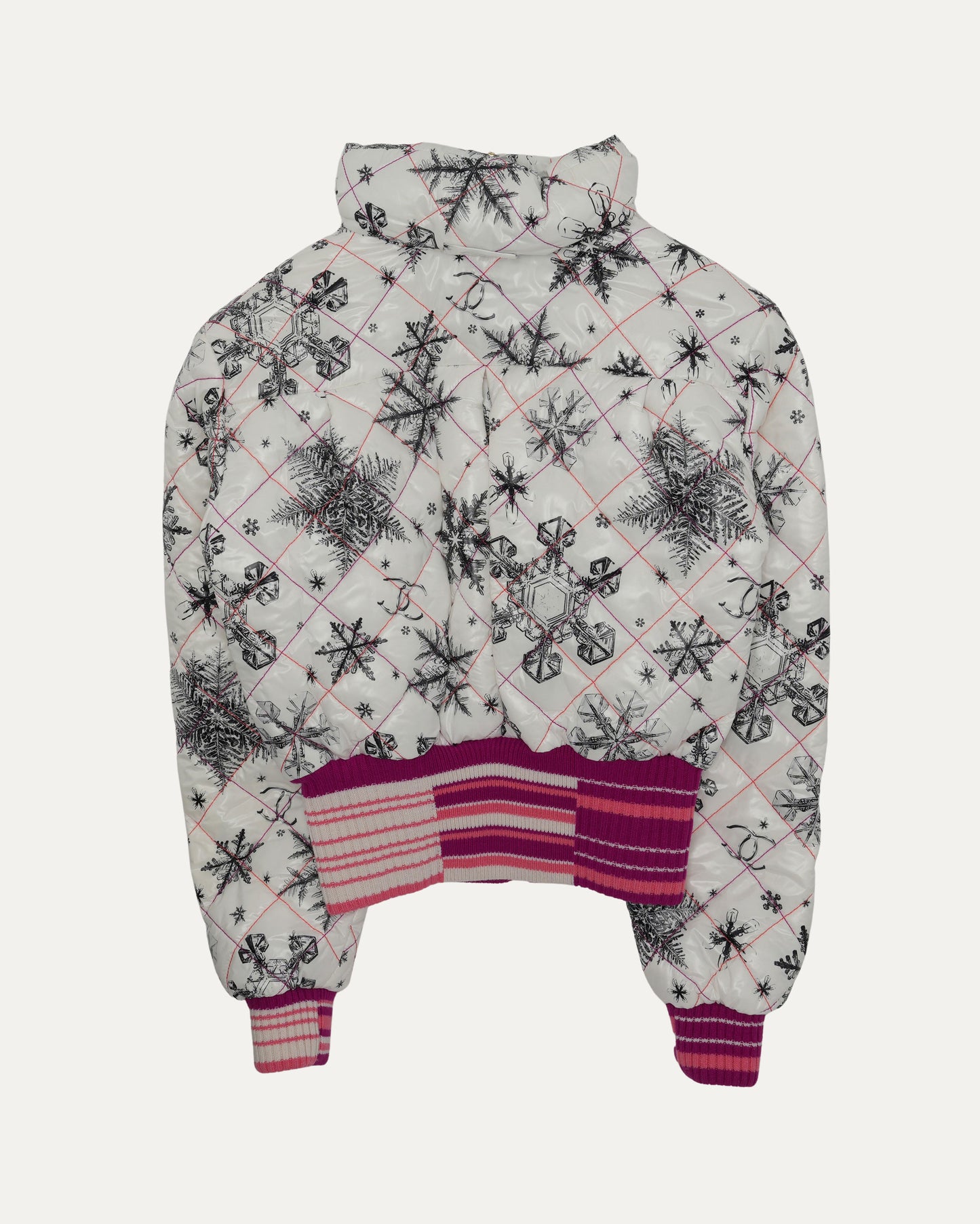Cropped Nylon Ski Jacket