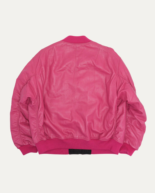 Oversized Pouch-Detail Bomber Jacket