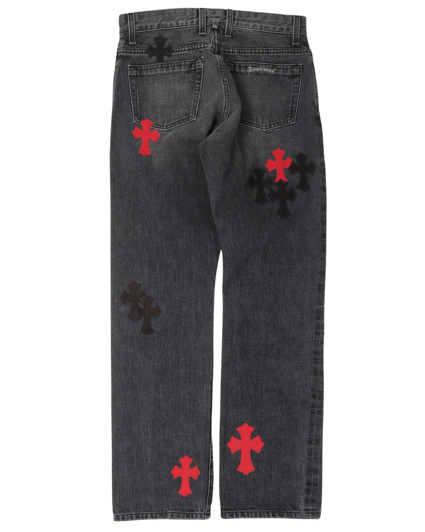 Multicolor Cross Patch Jeans