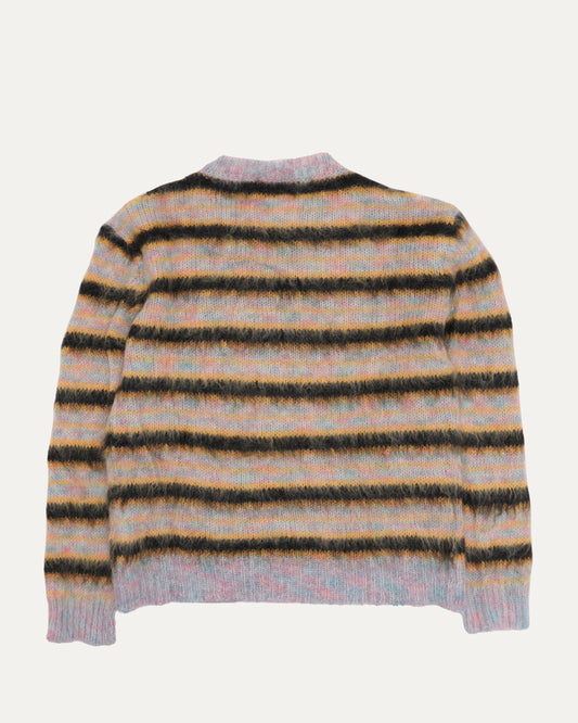 Striped Fuzzy Wuzzy Mohair Sweater