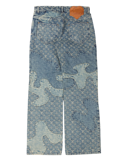 Nigo Monogram Patchwork Jeans