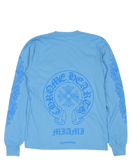 Miami Horseshoe Logo Long Sleeve T-Shirt