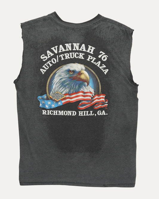 Harley Davidson 3D Emblem Built for the Road 1988 Cutoff T-Shirt