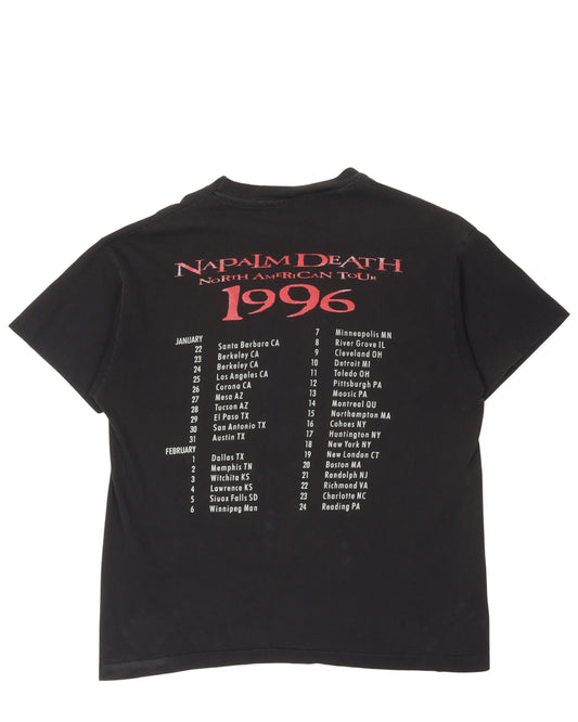 Napalm Death North American Tour 1996 T-Shirt