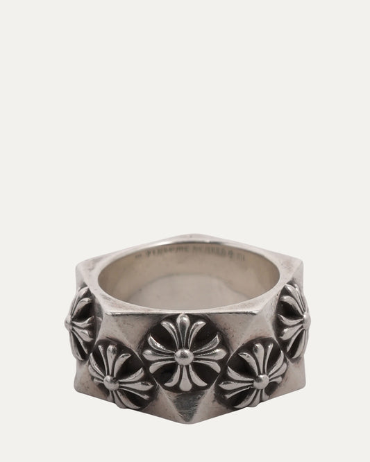 Plus Cross Pentagon Ring