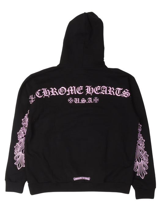 Friends & Family Pink Glitter Logo Hoodie