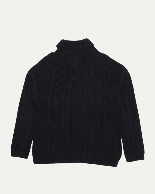 Polo Shawl Collar Linen Cardigan