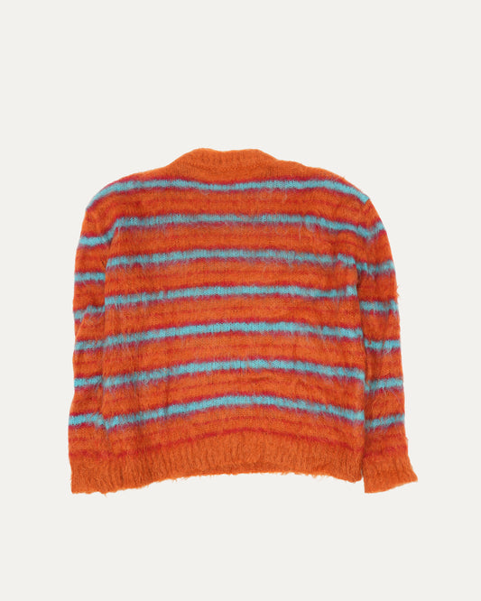 Striped Mohair Blend Sweater