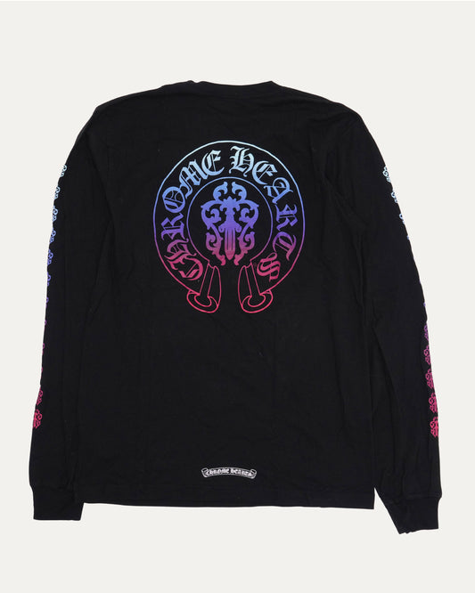 Gradient Vine Dagger Long Sleeve Pocket T-Shirt