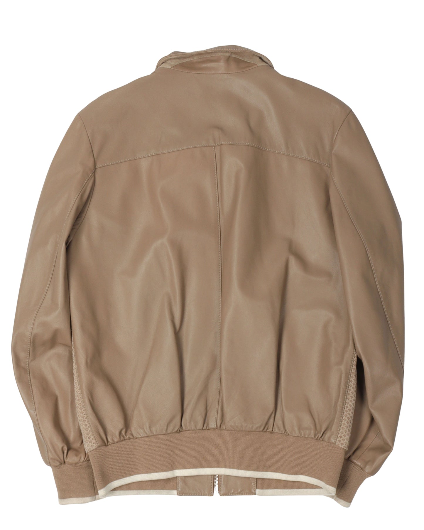 Zip Up Leather Jacket