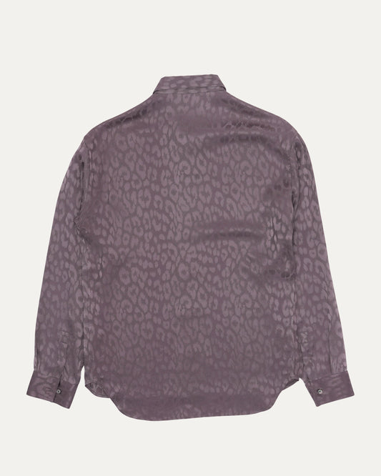 Jacquard Leopard Print Shirt