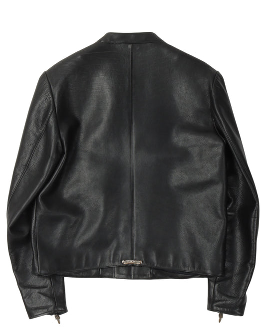 Cafe Racer Leather Jacket