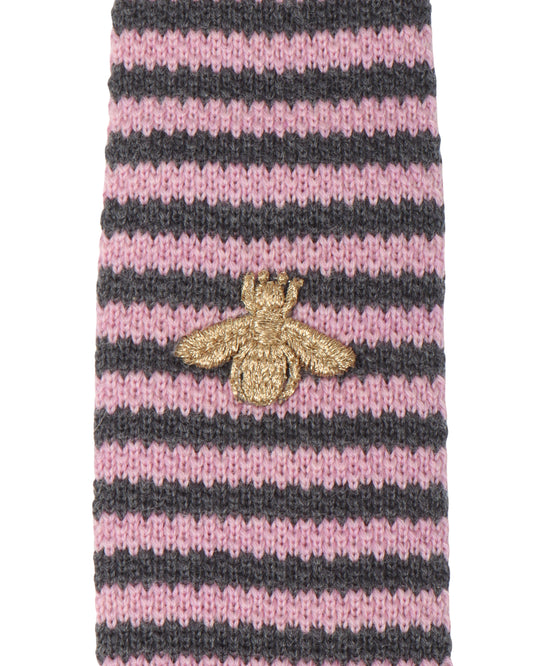 Embroidered Wool Tie