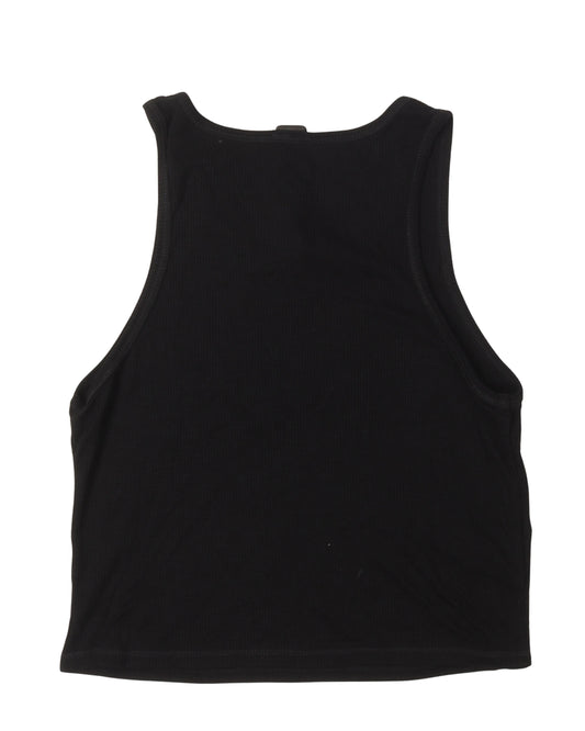 Cropped Eyechart & Dagger Logo Tank Top