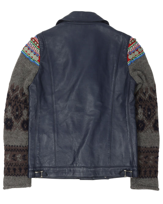 Leather Hybrid Jacket