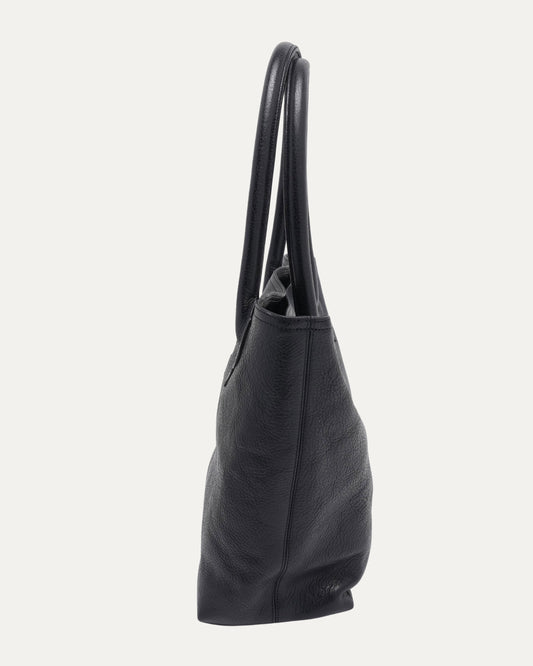 Cross Patch Leather Tote Bag