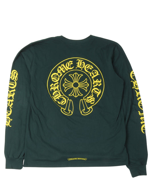Green Horseshoe Logo Long Sleeve T-Shirt