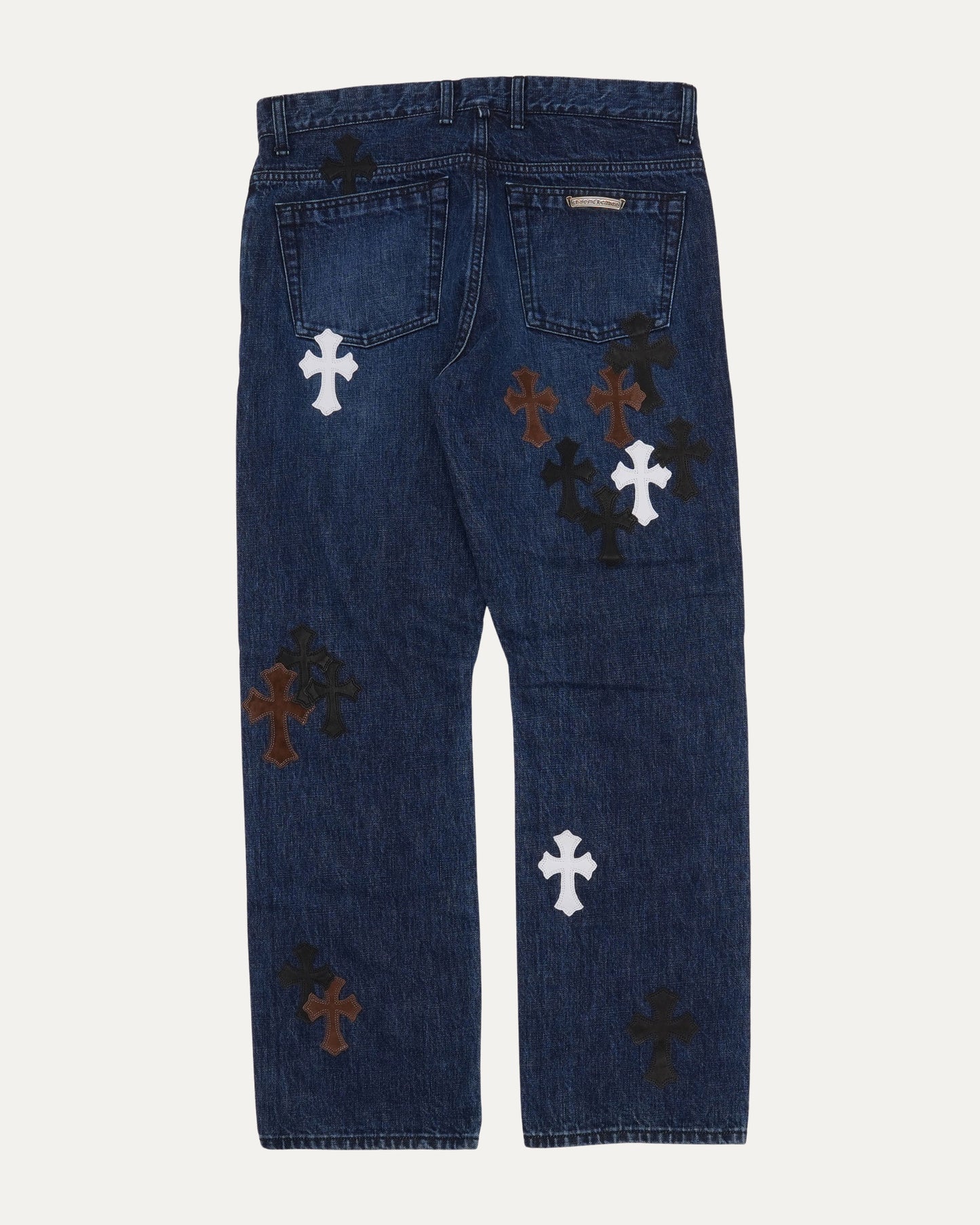 Turbo Diesel Cross Patch Fleur Knee Jeans