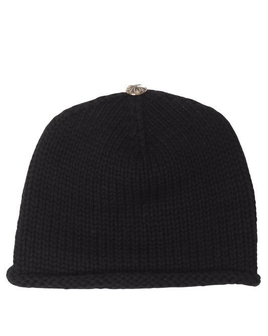 Cross Patch Cotton Beanie