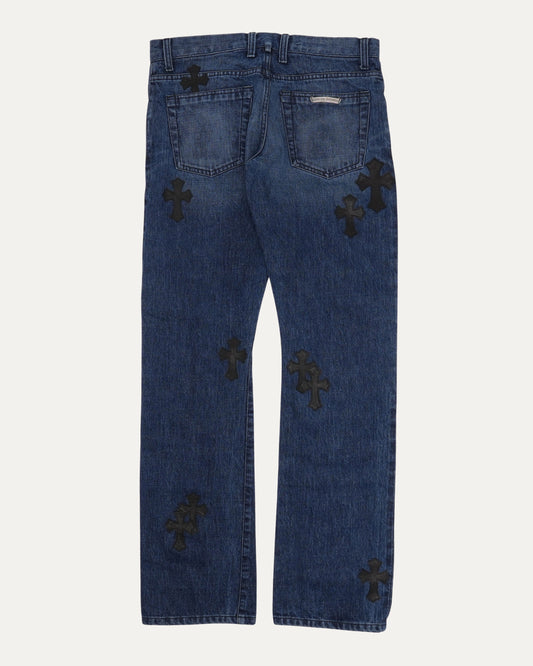 Low Rise Cross Patch Jeans
