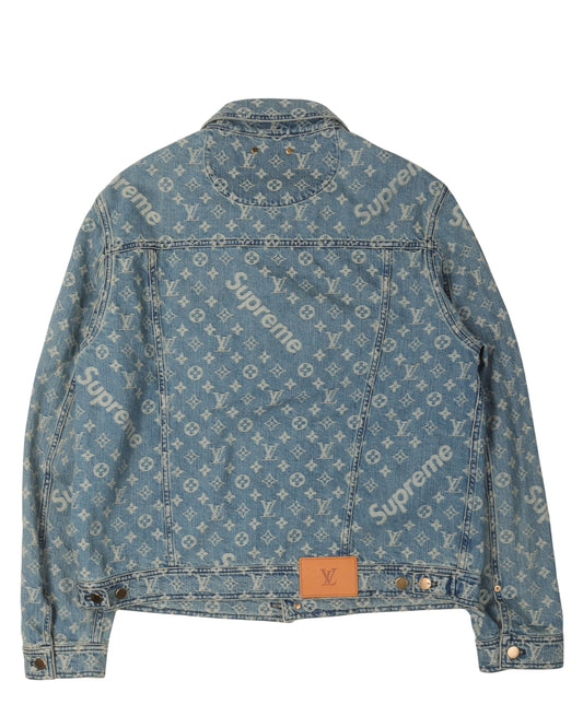 Supreme Monogram Denim Trucker Jacket