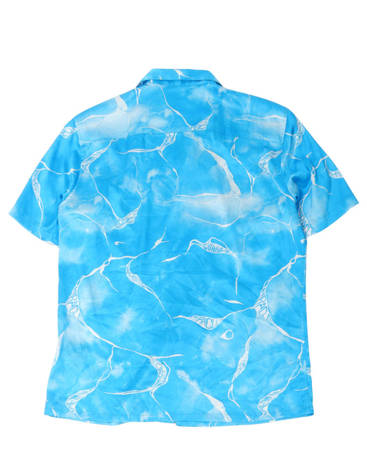 Miracle Tie Dye Silk Button Down Shirt