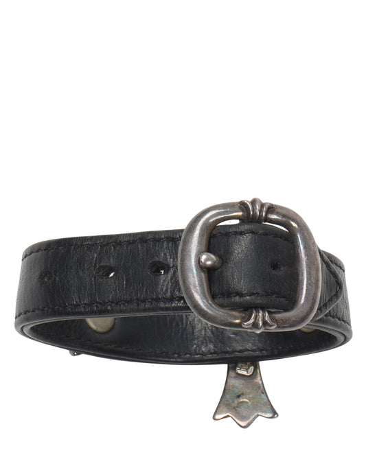 Big Cross Leather Bracelet
