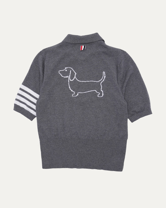 Hector 4-Bar Intarsia Knit Polo