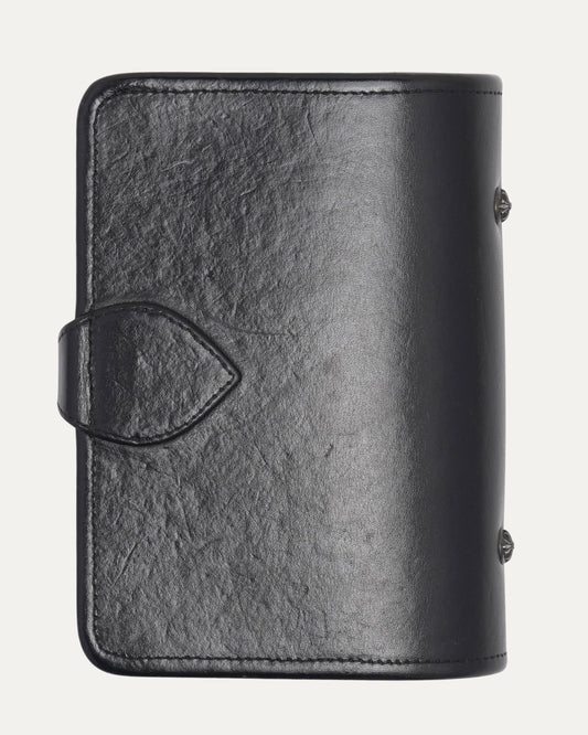 Cross Patch Leather Binder